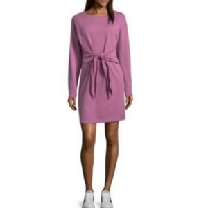Project Runway Belted Sweatshirt Dress